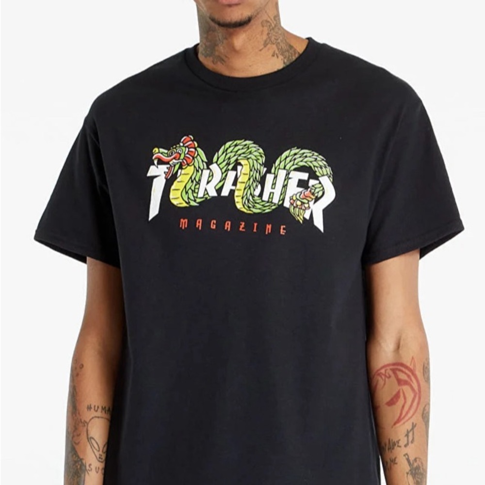 Thrasher Aztec Black UNISEX Tee Shirt - XL